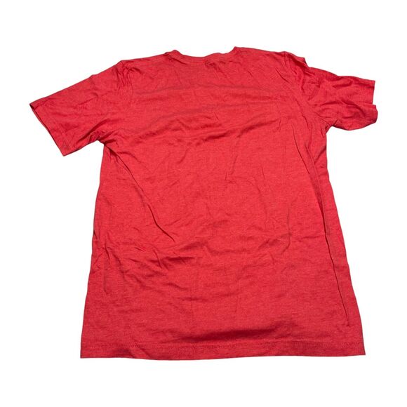 Bella + Canvas T-Shirt Women’s Large Red Cotton Crew Neck Short Sleeve Pullover - Picture 3 of 7